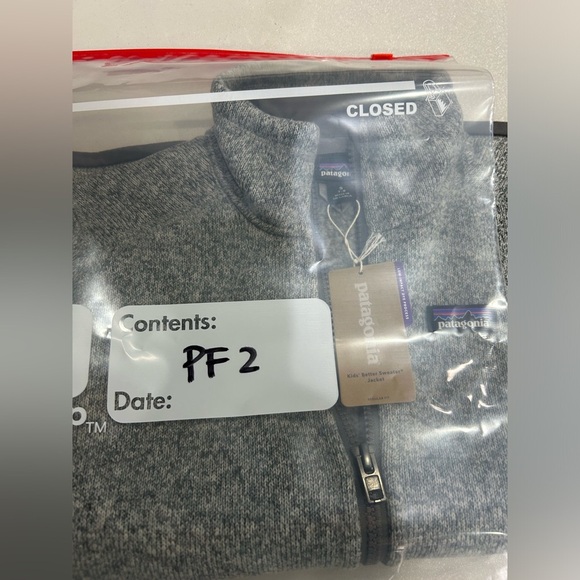 Patagonia Boys' Small Size 7 8 Better Sweater Jacket Stonewash Grey NWT - Picture 12 of 12